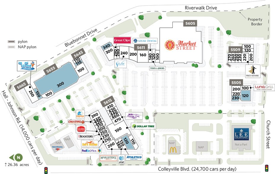 5605 Colleyville Blvd, Colleyville, TX for lease - Site Plan - Image 3 of 22