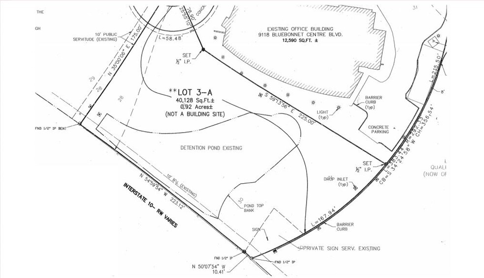 Bluebonnet Centre Blvd & I-10, Baton Rouge, LA à vendre - Plan cadastral - Image 2 de 2