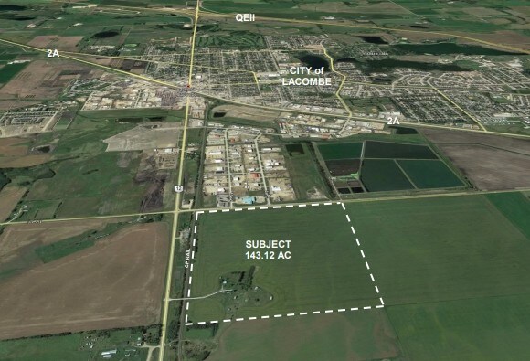 hwy 12 34 St, Lacombe, AB à vendre - Aérien - Image 1 de 1