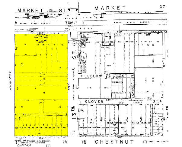 1301 Chestnut St, Philadelphia, PA à louer - Plan cadastral - Image 2 de 37