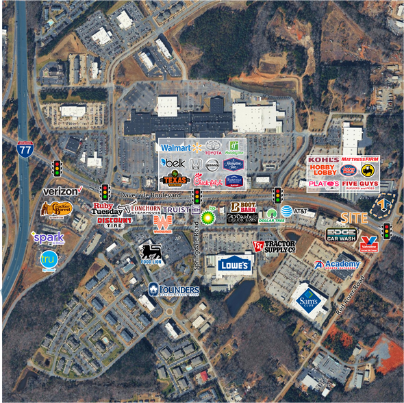 895 Red River Rd, Rock Hill, SC à vendre - Aérien - Image 2 de 10