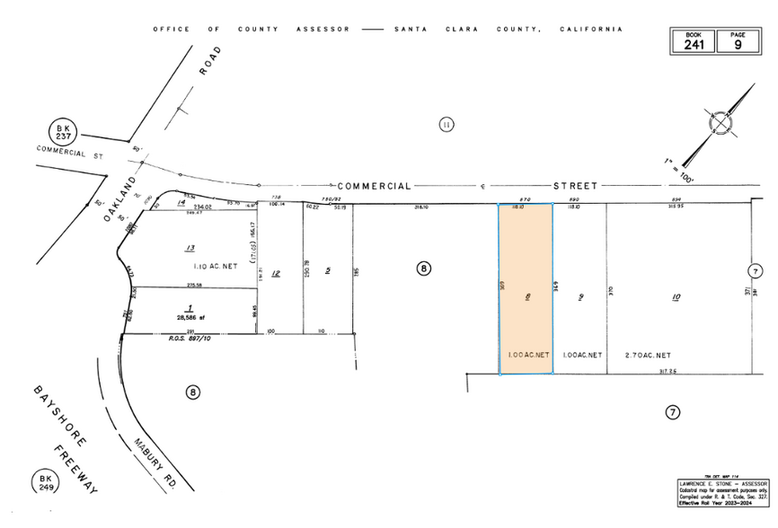 870 Commercial St, San Jose, CA for sale - Plat Map - Image 3 of 3