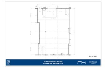 2034 Eisenhower Ave, Alexandria, VA à louer Plan d  tage- Image 1 de 1