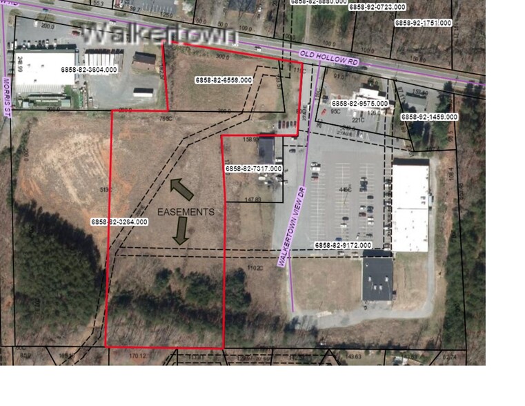 0 Old Hollow, Walkertown, NC à vendre - Plan de site - Image 2 de 5