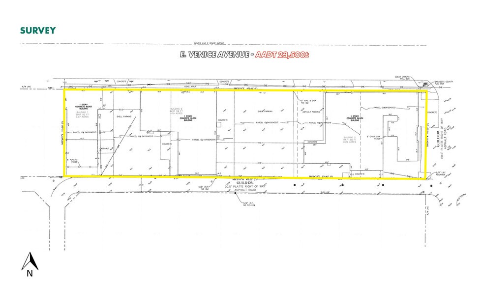 712 E. Venice Avenue, Venice, FL à vendre - Plan de site - Image 3 de 8
