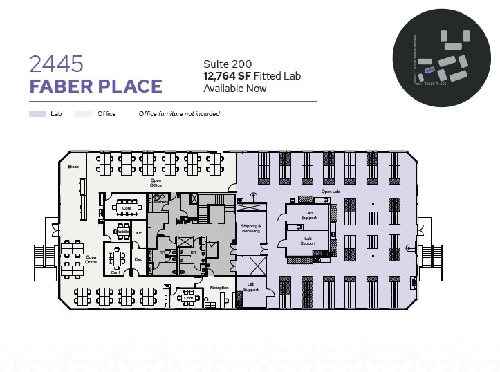 2445 Faber Pl, Palo Alto, CA for lease Floor Plan- Image 1 of 1