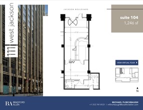 111 W Jackson Blvd, Chicago, IL à louer Plan d  tage- Image 1 de 6