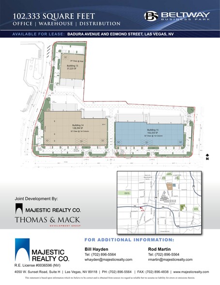 5280 Badura Ave, Las Vegas, NV à louer - Plan de site - Image 2 de 8