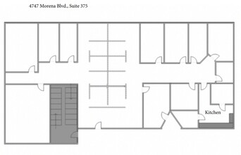 4747 Morena Blvd, San Diego, CA à louer Plan d’étage- Image 1 de 1