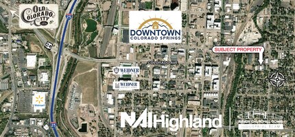 535 E Cimarron St, Colorado Springs, CO - Aerial map view