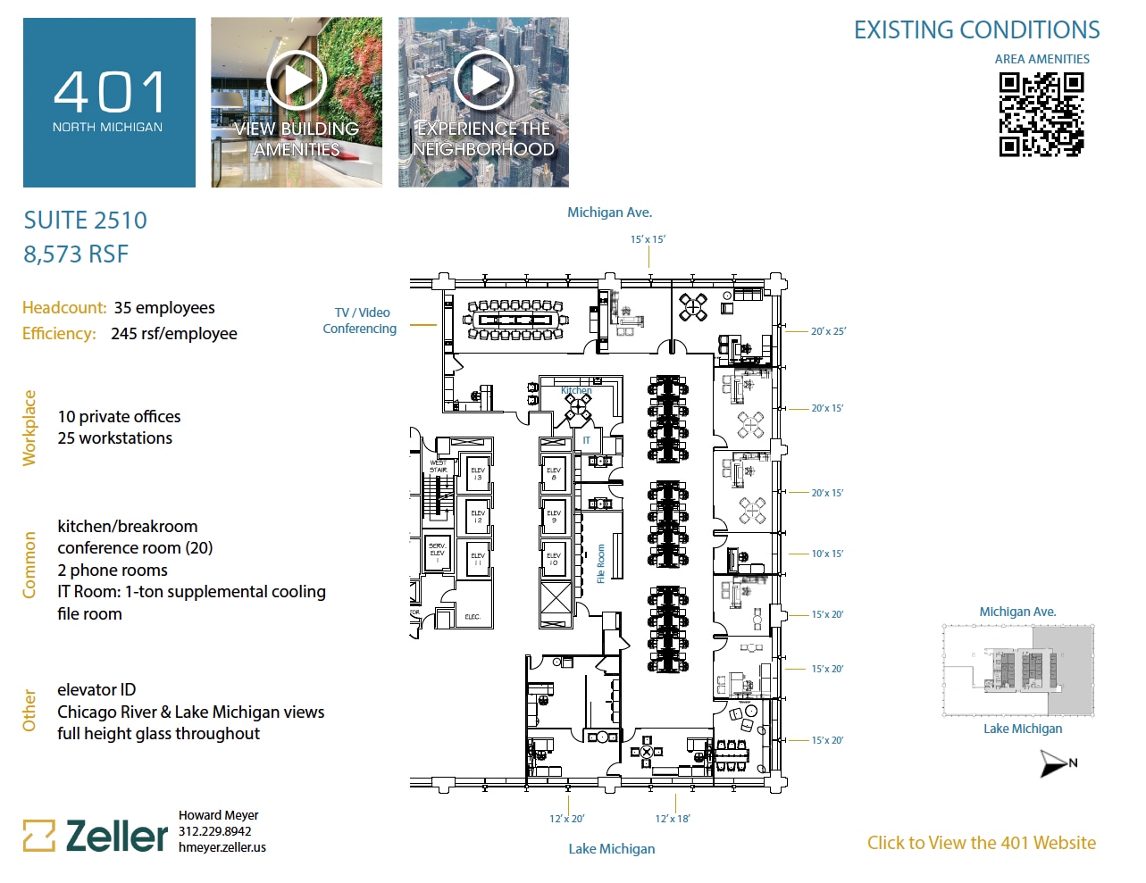 401 N Michigan Ave, Chicago, IL for lease Floor Plan- Image 1 of 2