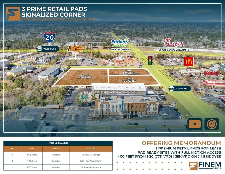 4091 Jimmie Dyess Pkwy, Grovetown, GA for lease - Primary Photo - Image 1 of 20