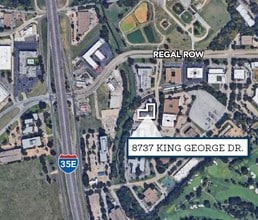 8737 King George Dr, Dallas, TX - AÉRIEN  Vue de la carte