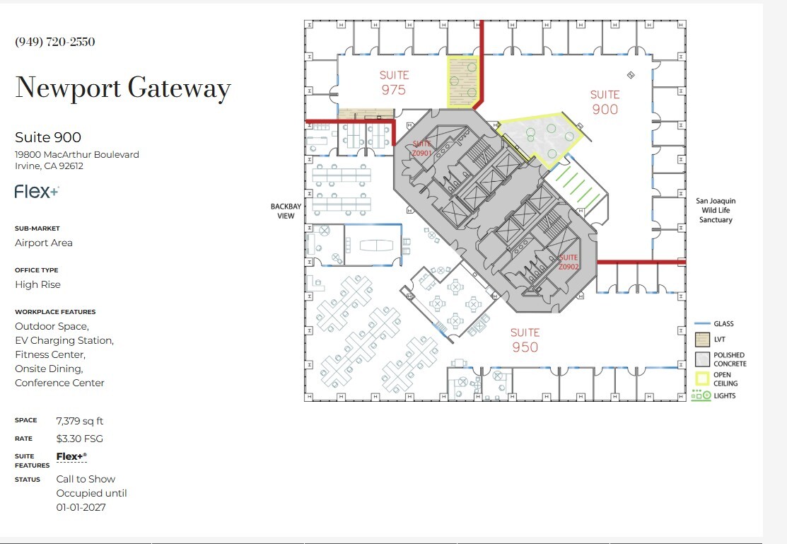 19800 MacArthur Blvd, Irvine, CA for lease Floor Plan- Image 1 of 1