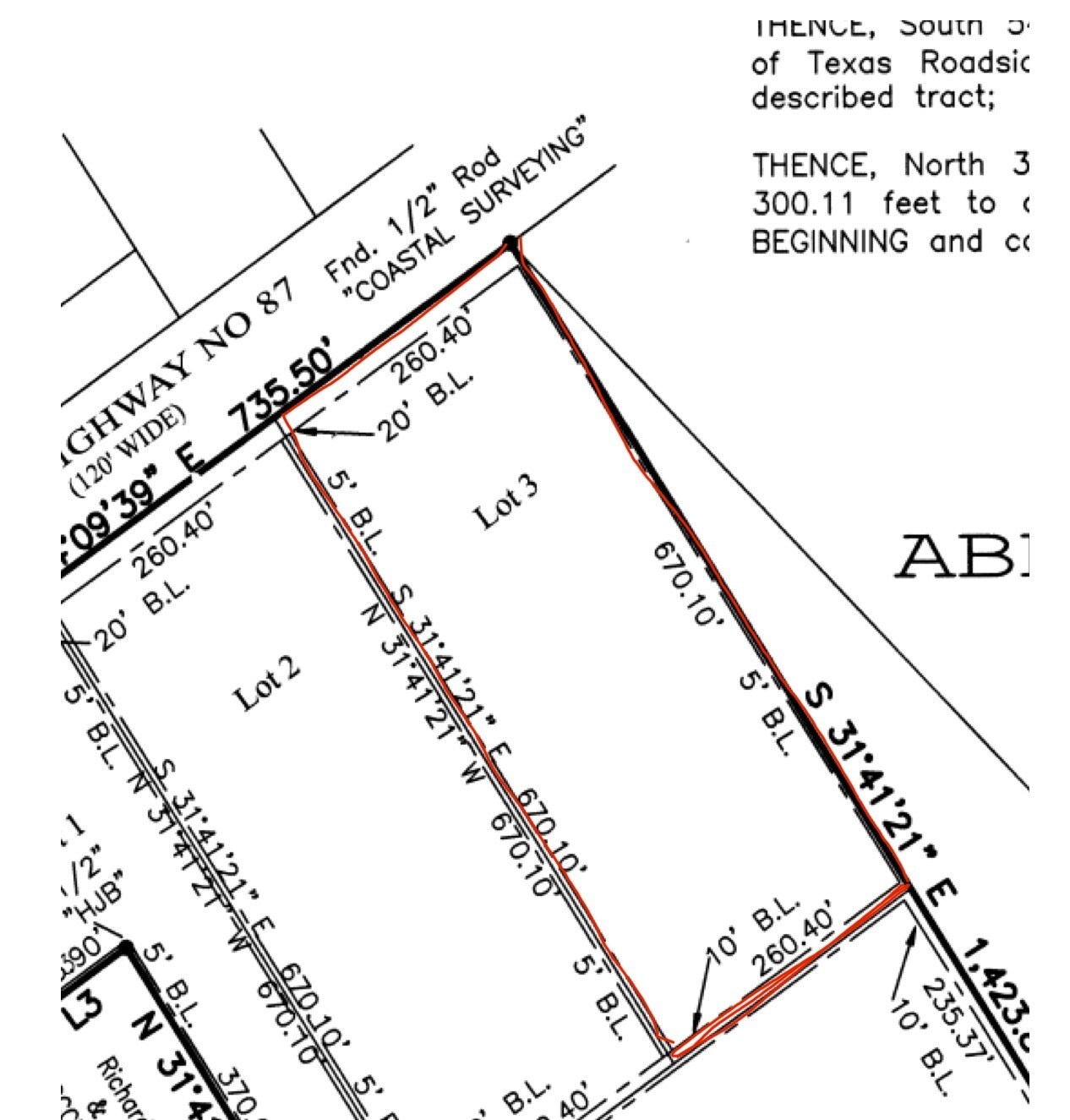 Lot 3 Highway 87, Port Bolivar, TX for sale Building Photo- Image 1 of 5