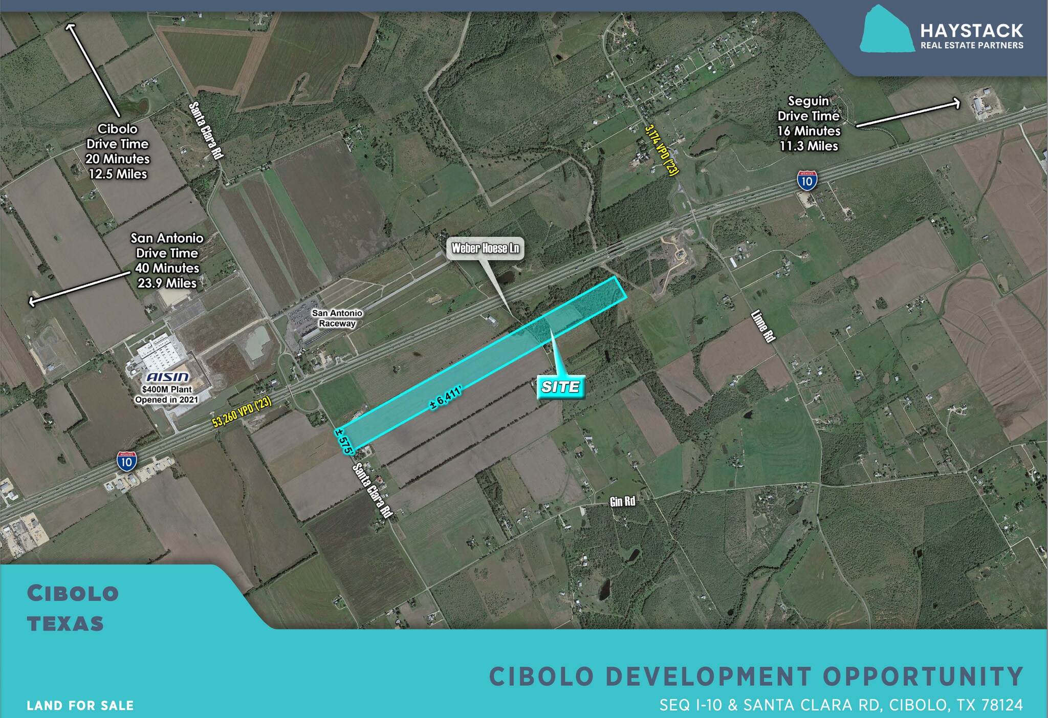 WEBER HOESE TX ln, Cibolo, TX à vendre Aérien- Image 1 de 2