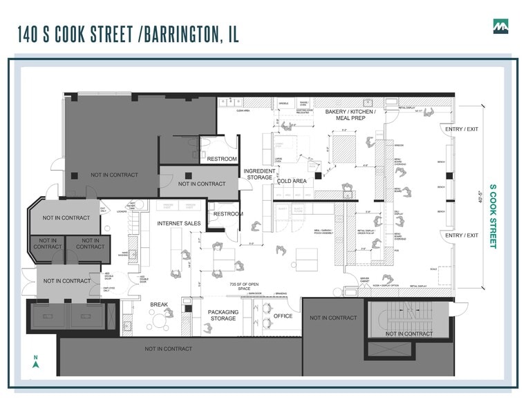 140 S Cook St, Barrington, IL for lease - Floor Plan - Image 3 of 3