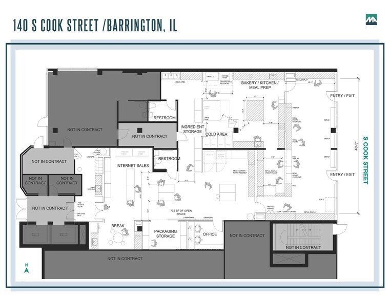140 S Cook St, Barrington, IL à louer - Plan d’étage - Image 3 de 3