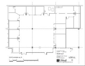 409 Washington Ave, Towson, MD for lease Floor Plan- Image 1 of 3