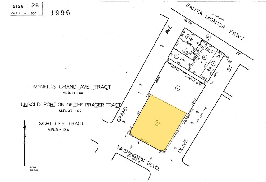 233 W Washington Blvd, Los Angeles, CA for sale - Plat Map - Image 3 of 4
