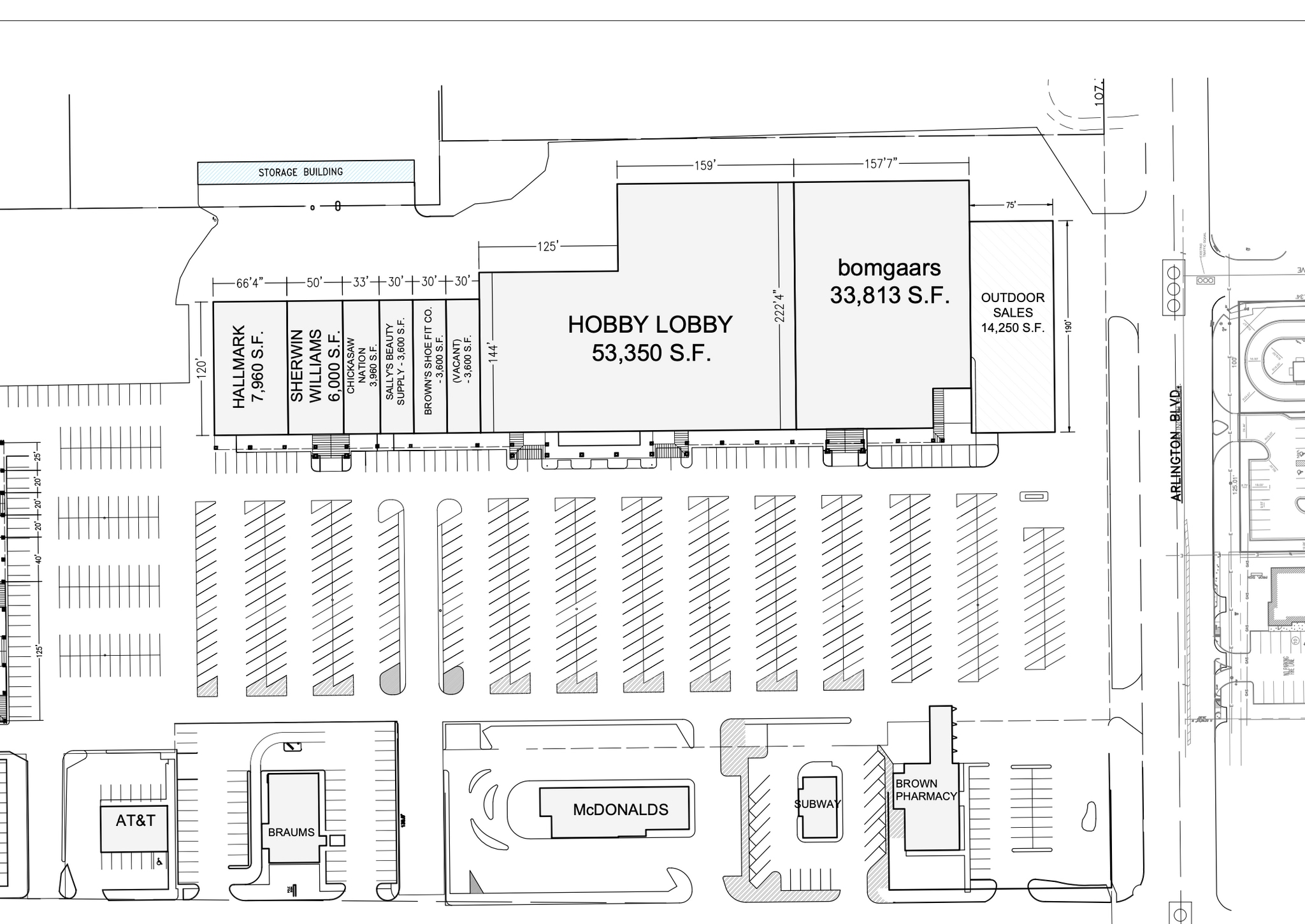 1800 Arlington St, Ada, OK à louer Plan de site- Image 1 de 1