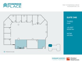 7901 Stoneridge Dr, Pleasanton, CA for lease Floor Plan- Image 2 of 2