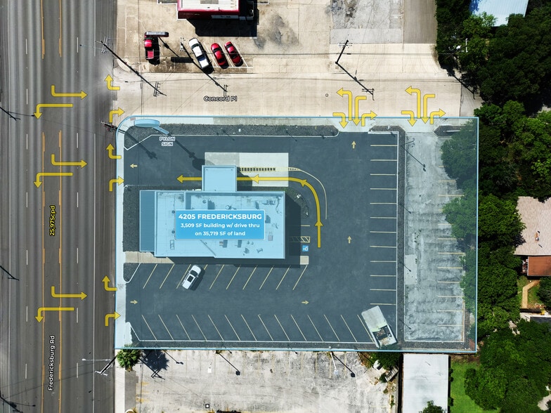 4205 Fredericksburg Rd, San Antonio, TX for lease - Aerial - Image 2 of 5