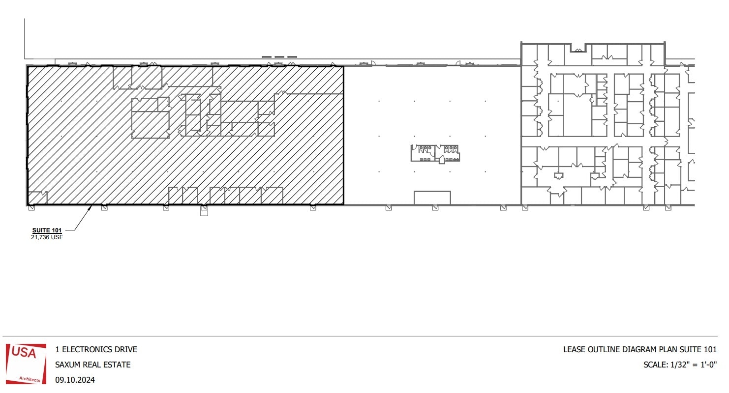1 Electronics Dr, Hamilton, NJ for lease Floor Plan- Image 1 of 5