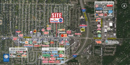 6145 Mayfield Rd, Mayfield Heights, OH - AÉRIEN Vue de la carte