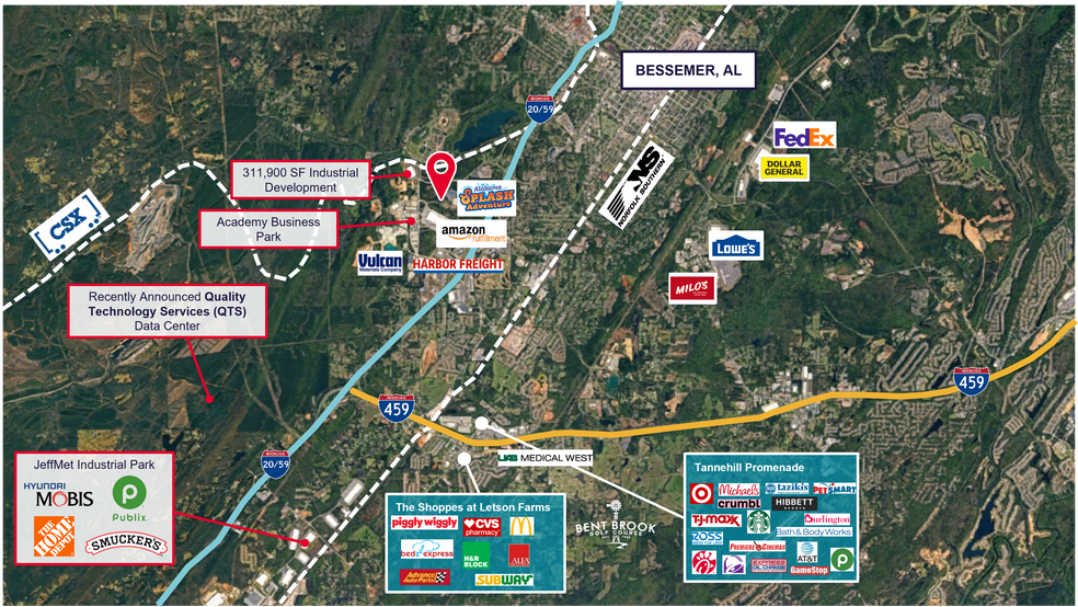 Powder Plant Road & I-20, Bessemer, AL à vendre - Photo du bâtiment - Image 3 de 3
