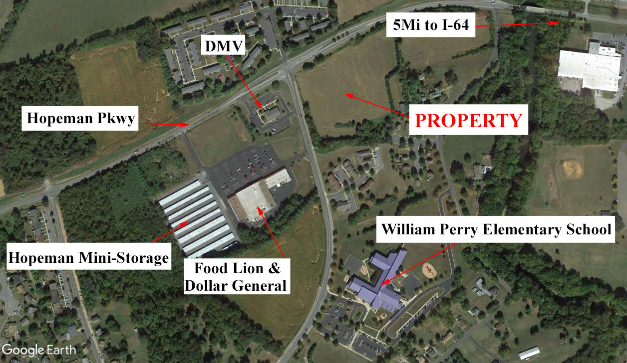 Hopeman Pkwy, Waynesboro, VA for sale Aerial- Image 1 of 2