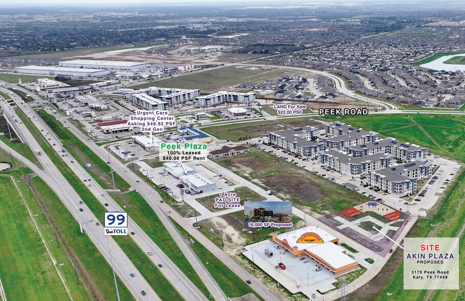 3445 W Grand Pky N, Katy, TX for lease - Aerial - Image 1 of 3