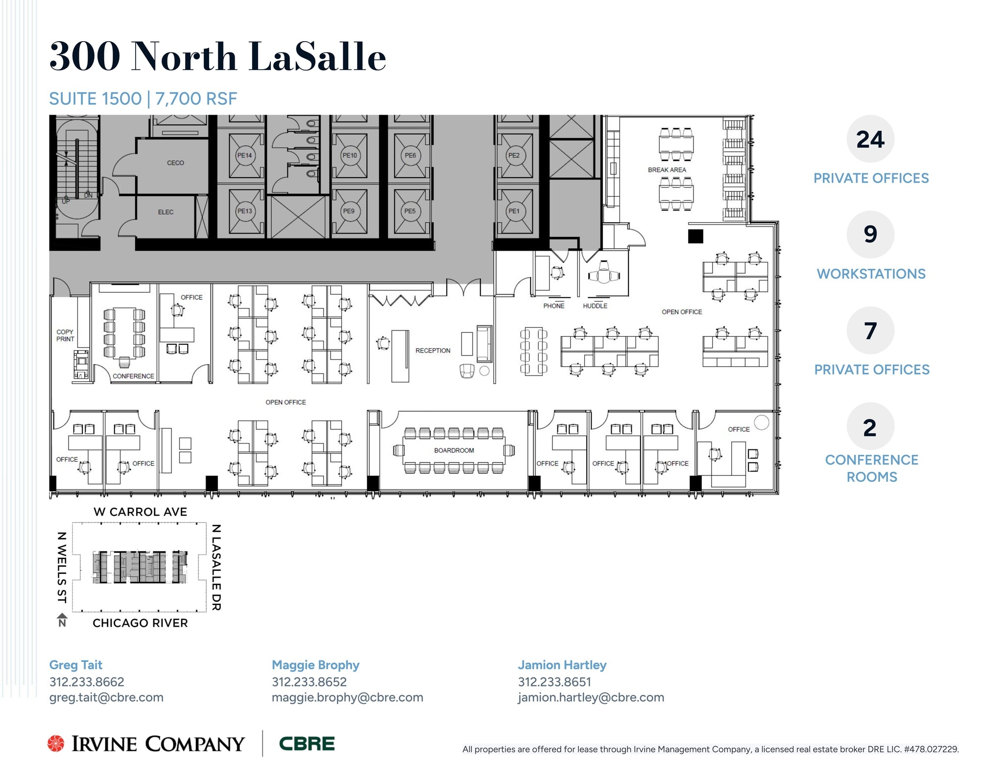 300 N LaSalle St, Chicago, IL à louer Plan de site- Image 1 de 1