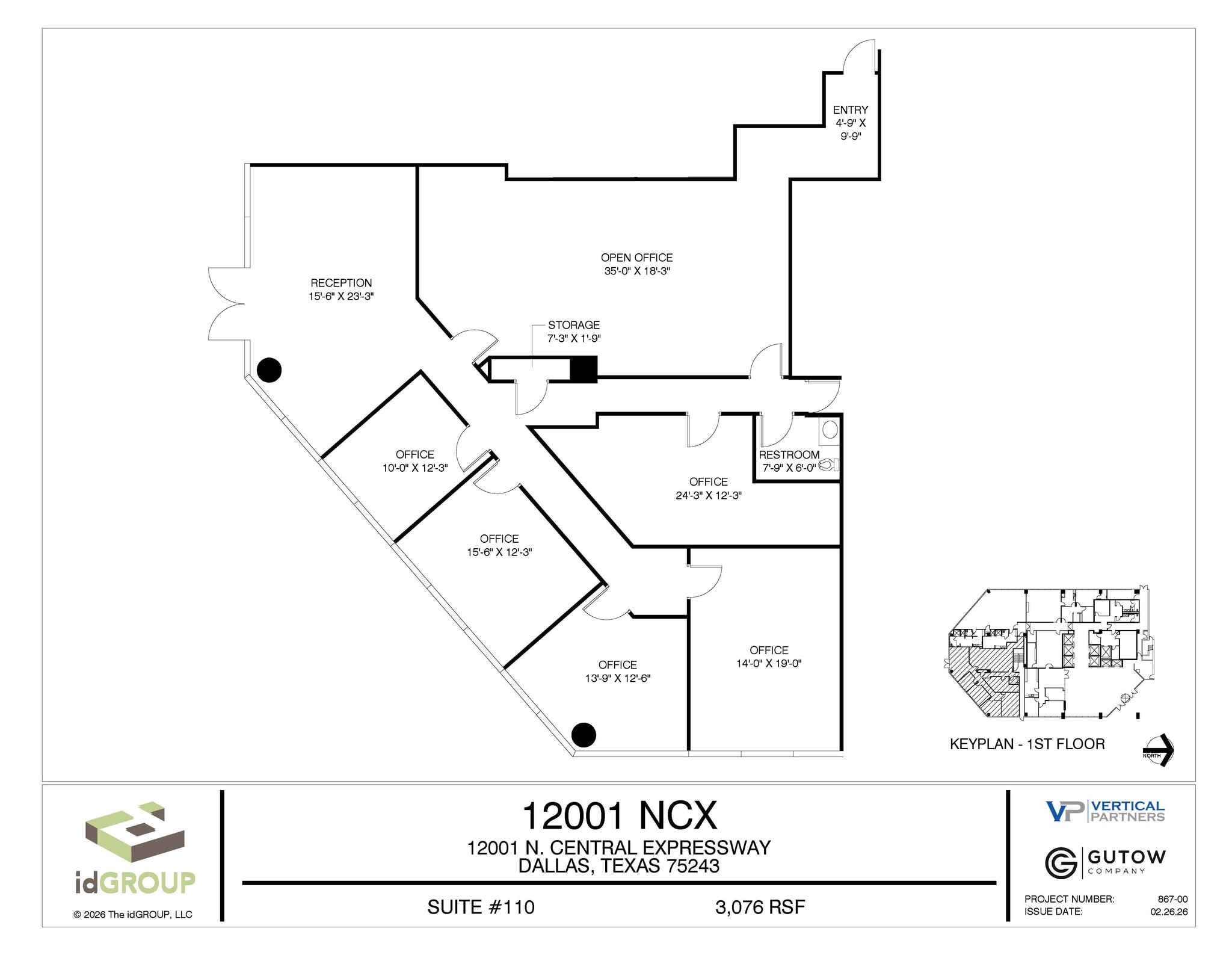 12001 N Central Expy, Dallas, TX à louer Plan d’étage- Image 1 de 1