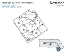 6183 Paseo del Norte, Carlsbad, CA for lease Floor Plan- Image 1 of 1