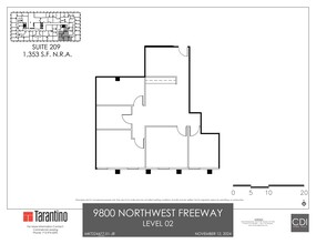 9800 Northwest Fwy, Houston, TX à louer Plan de site- Image 1 de 1