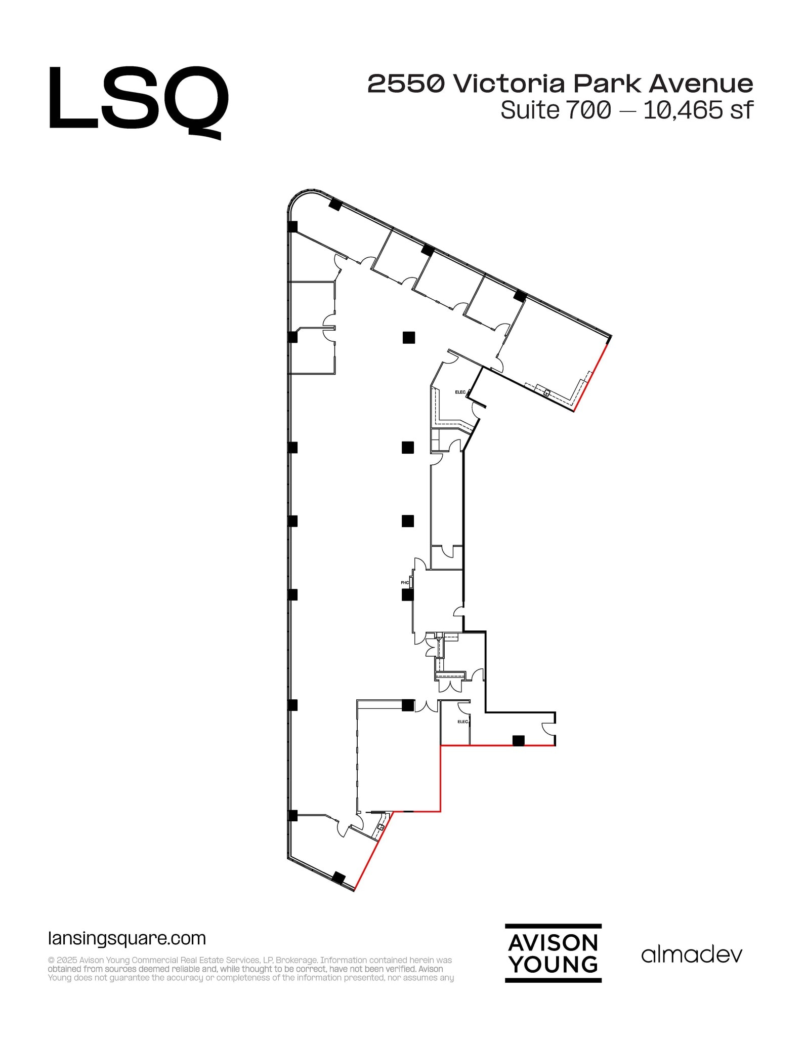 2550 Victoria Park Ave, Toronto, ON à louer Plan d’étage- Image 1 de 1