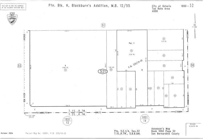 2130-2136 Cucamonga Ave, Ontario, CA à vendre - Plan cadastral - Image 2 de 2