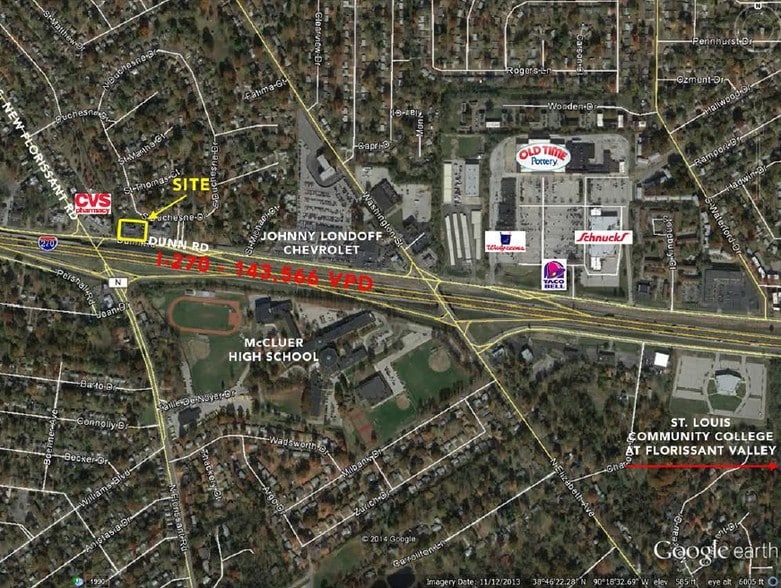 1125 Dunn Rd, Florissant, MO à vendre - Aérien - Image 2 de 2