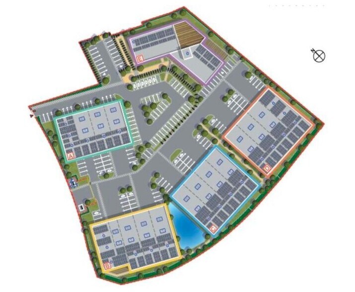 Industriel dans Louvres à louer - Plan de site - Image 2 de 4