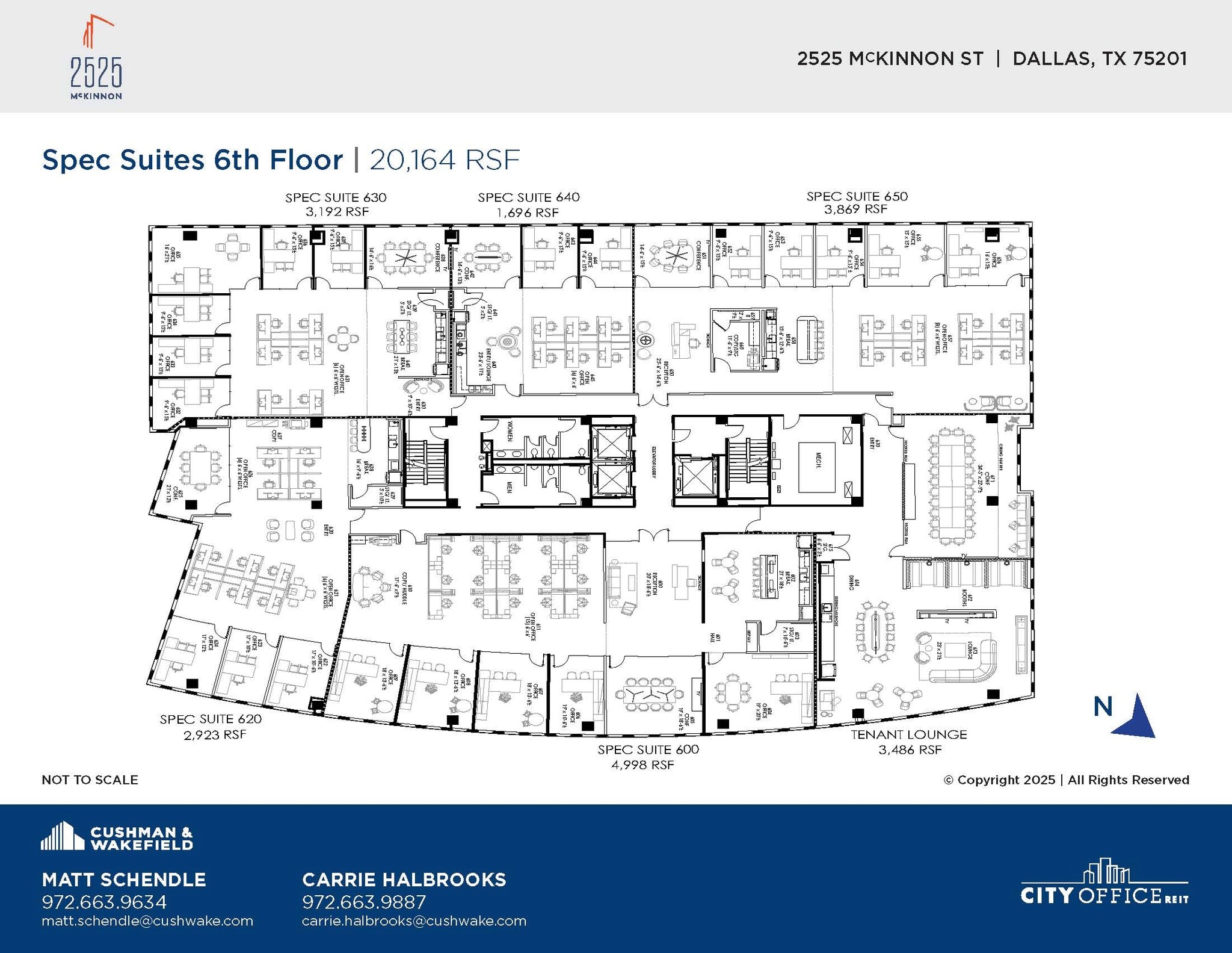 2525 McKinnon St, Dallas, TX for lease Floor Plan- Image 1 of 2