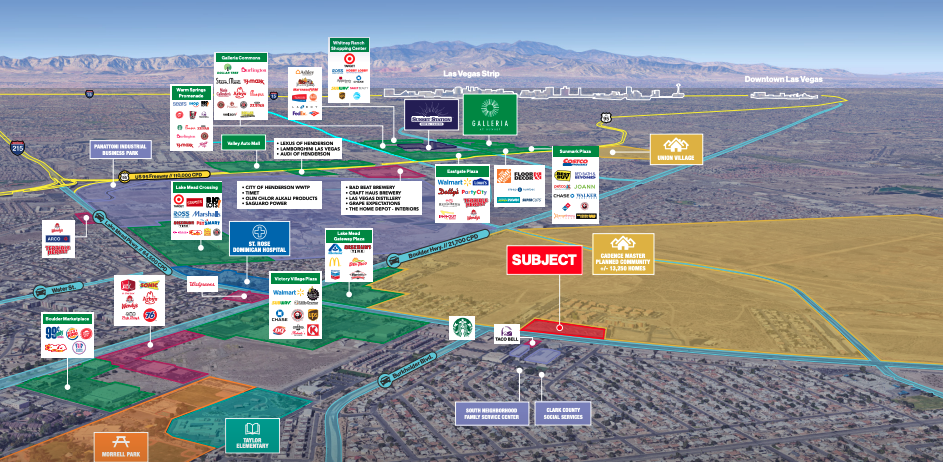 NEC Lake Mead Pkwy. & Burkholder Blvd., Henderson, NV for lease Aerial- Image 1 of 5