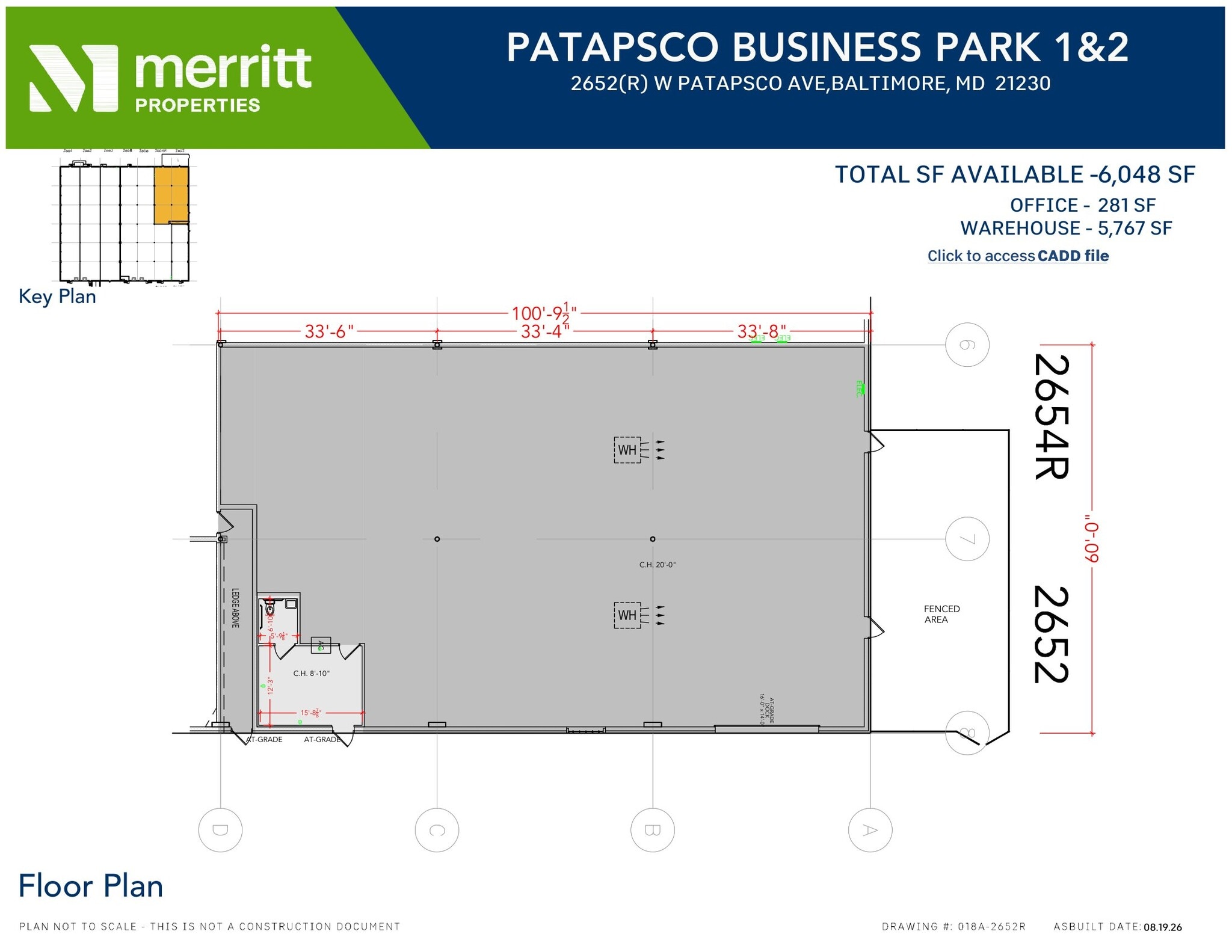 2652-2664 W Patapsco Ave, Baltimore, MD for lease Floor Plan- Image 1 of 1