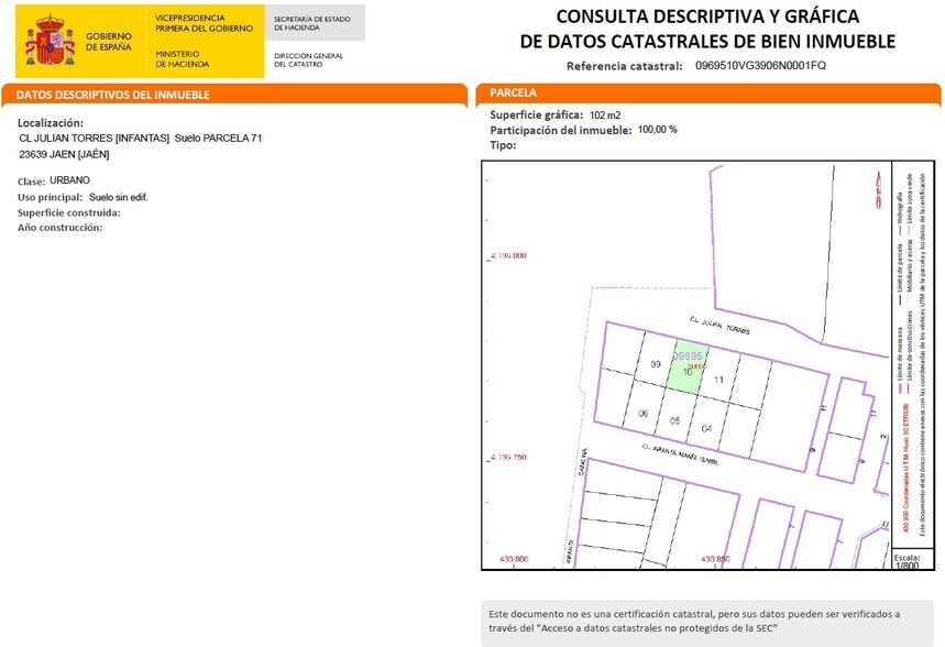 Calle Julián Torres, Parcela 71, Jaén, Jaén à vendre - Photo du bâtiment - Image 3 de 13