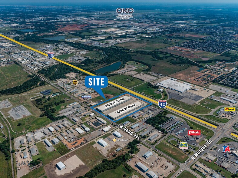 9500 W Reno Ave, Oklahoma City, OK à louer - Aérien - Image 3 de 6