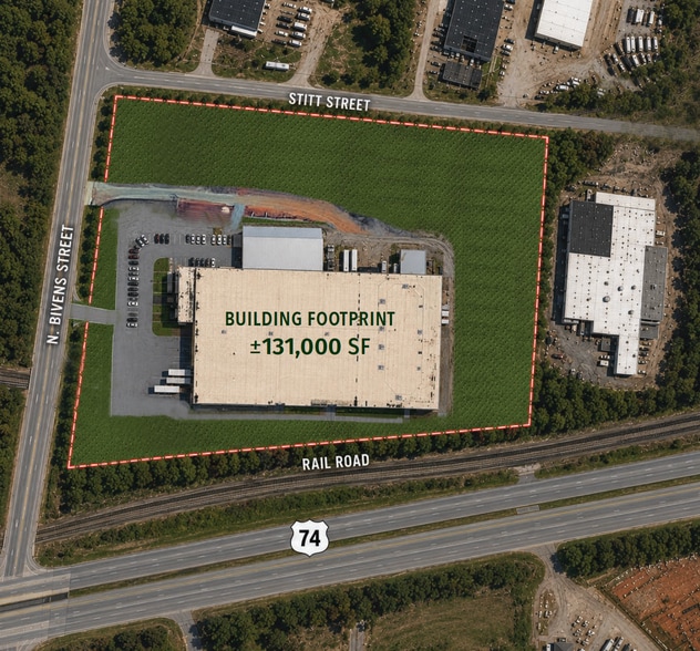100 N Bivens Rd, Monroe, NC à vendre - Photo du bâtiment - Image 3 de 13