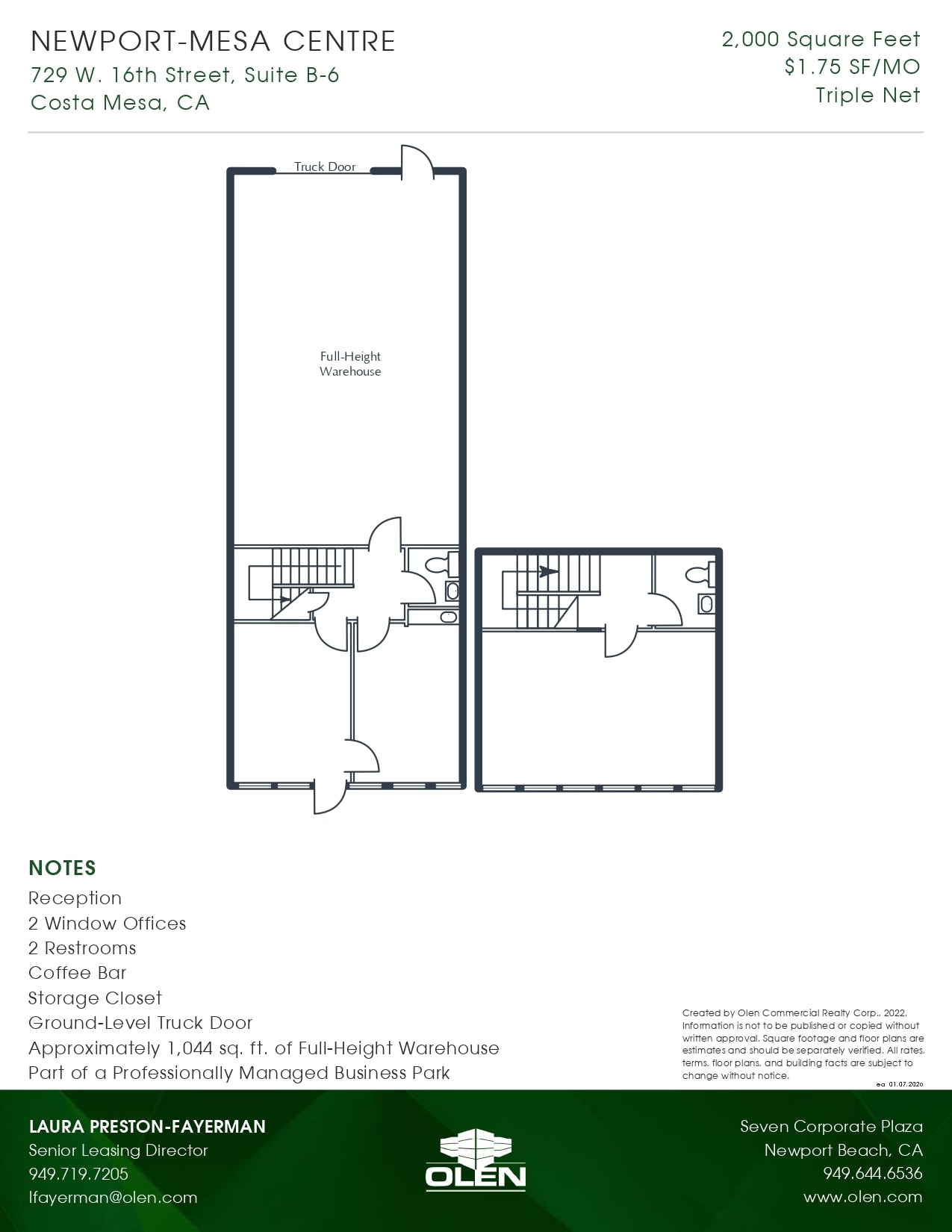 1599 Superior Ave, Costa Mesa, CA à louer Photo intérieure- Image 1 de 1