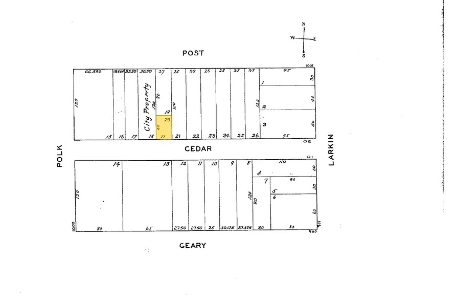 90 Cedar St, San Francisco, CA à vendre - Plan cadastral - Image 2 de 14