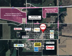 211 Center Ave N, Mitchellville, IA - AERIAL  map view - Image1
