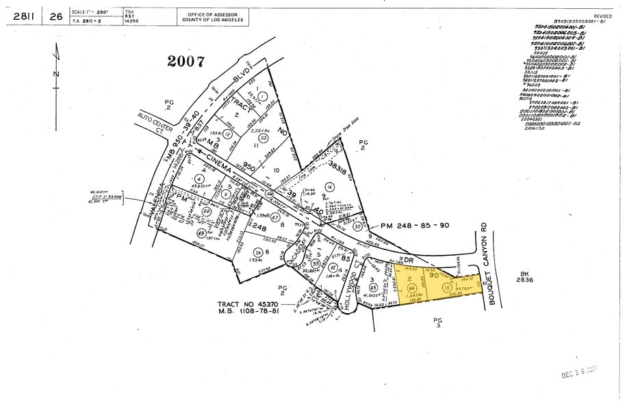 23300 Cinema Dr, Valencia, CA for lease - Plat Map - Image 3 of 16